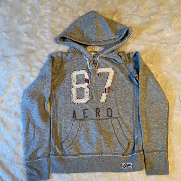 Aeropostale Grey Hoodie Ladies Junior Size Small NWOT - Picture 2 of 10